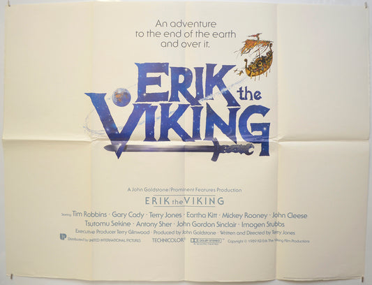 Erik The Viking (Teaser / Advance Version)  Original Quad Poster - Film Poster - Movie Poster