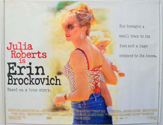 Erin Brockovich Original British Quad Poster - Film Poster - Movie Poster 