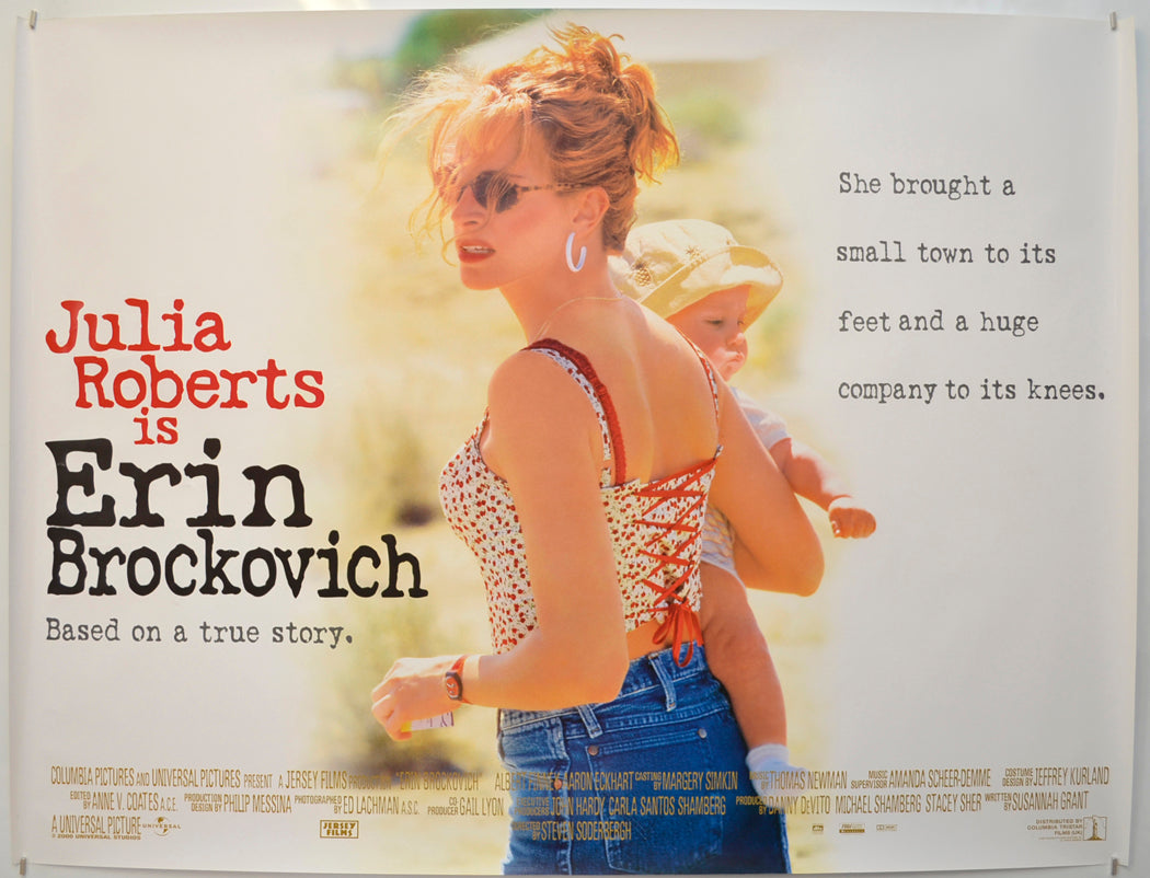 Erin Brockovich Original Quad Poster - Film Poster - Movie Poster