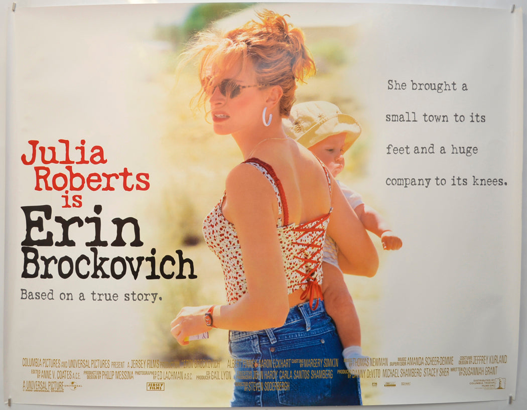 Erin Brockovich Original Quad Poster - Film Poster - Movie Poster