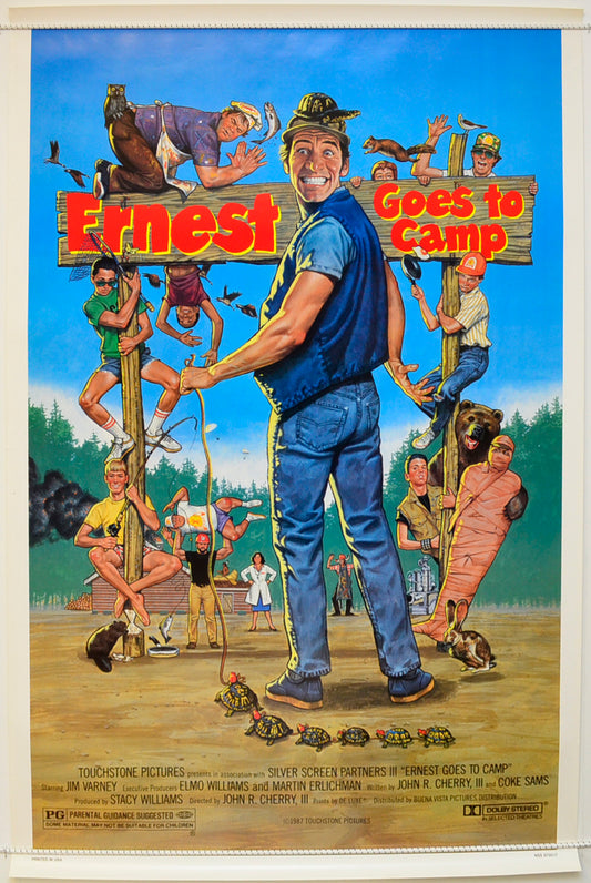 Ernest Goes To Camp Original One Sheet Poster - Film Poster - Movie Poster  