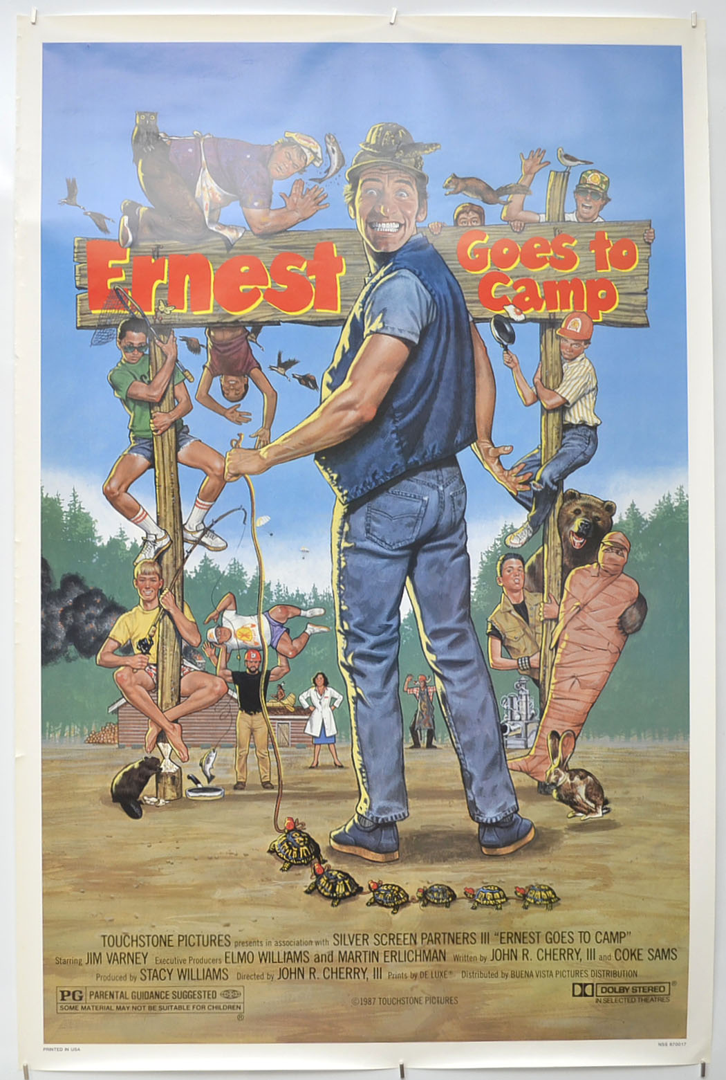 Ernest Goes To Camp Original One Sheet Poster - Film Poster - Movie Poster