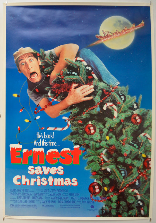 Ernest Saves Christmas Original One Sheet Poster - Film Poster - Movie Poster  