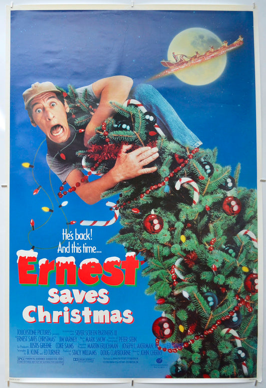 Ernest Saves Christmas  Original One Sheet Poster - Film Poster - Movie Poster