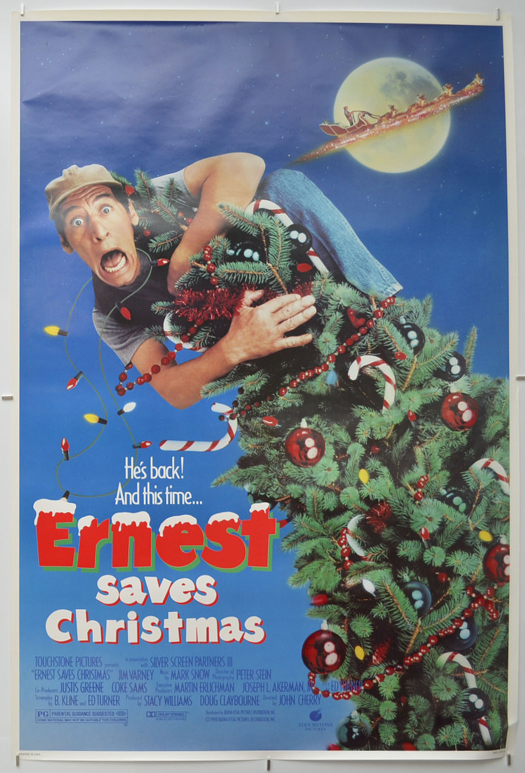 Ernest Saves Christmas  Original One Sheet Poster - Film Poster - Movie Poster