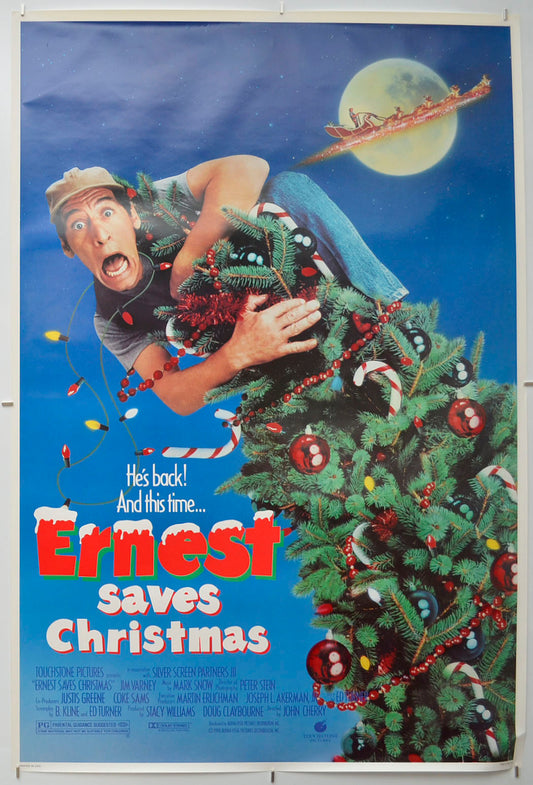 Ernest Saves Christmas  Original One Sheet Poster - Film Poster - Movie Poster