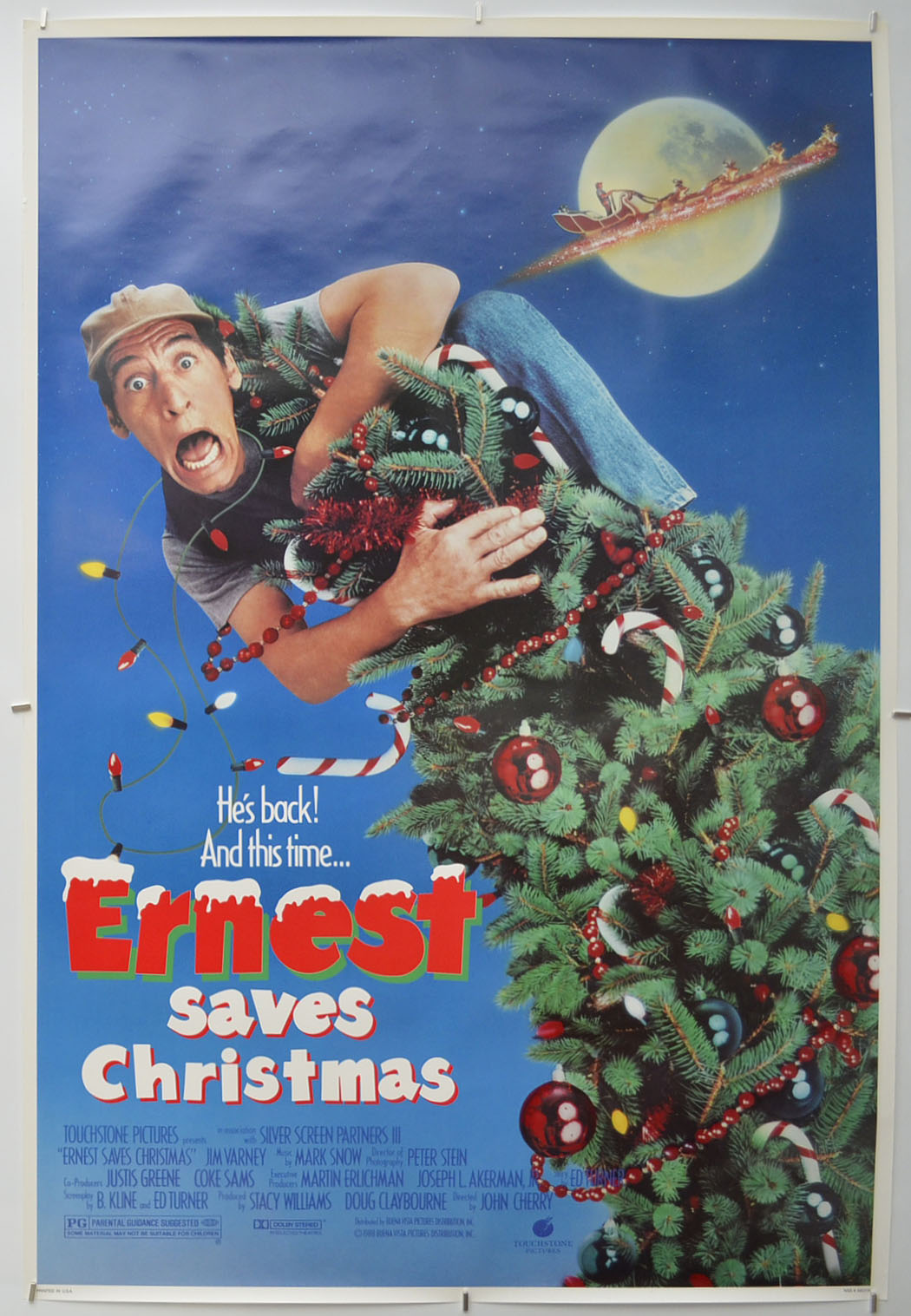 Ernest Saves Christmas  Original One Sheet Poster - Film Poster - Movie Poster