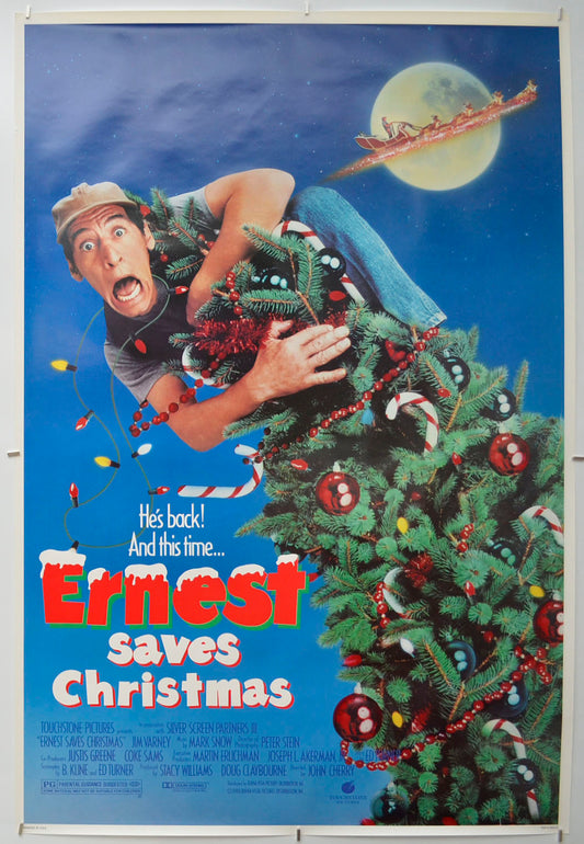 Ernest Saves Christmas  Original One Sheet Poster - Film Poster - Movie Poster