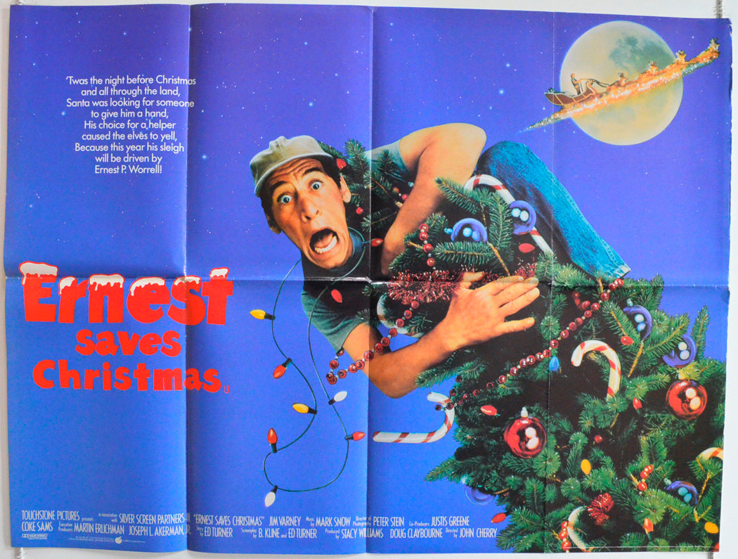 Ernest Saves Christmas  Original British Quad Poster - Film Poster - Movie Poster 