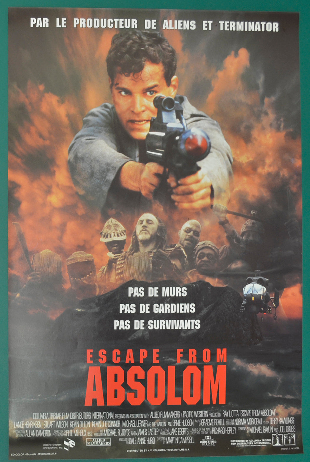 Escape From Absolom  (a.k.a. No Escape)   Original Belgian Poster - Film Poster - Movie Poster  