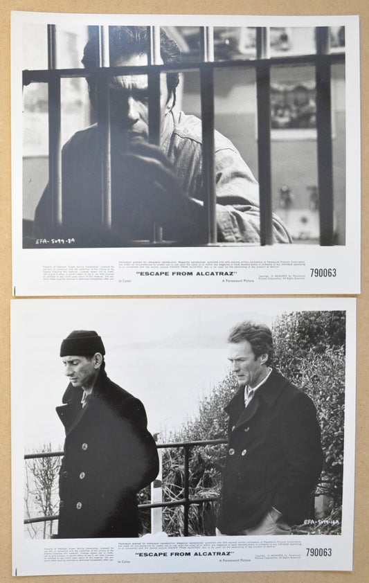 Escape From Alcatraz 2 Original Black and White Press Stills (Photographs) 