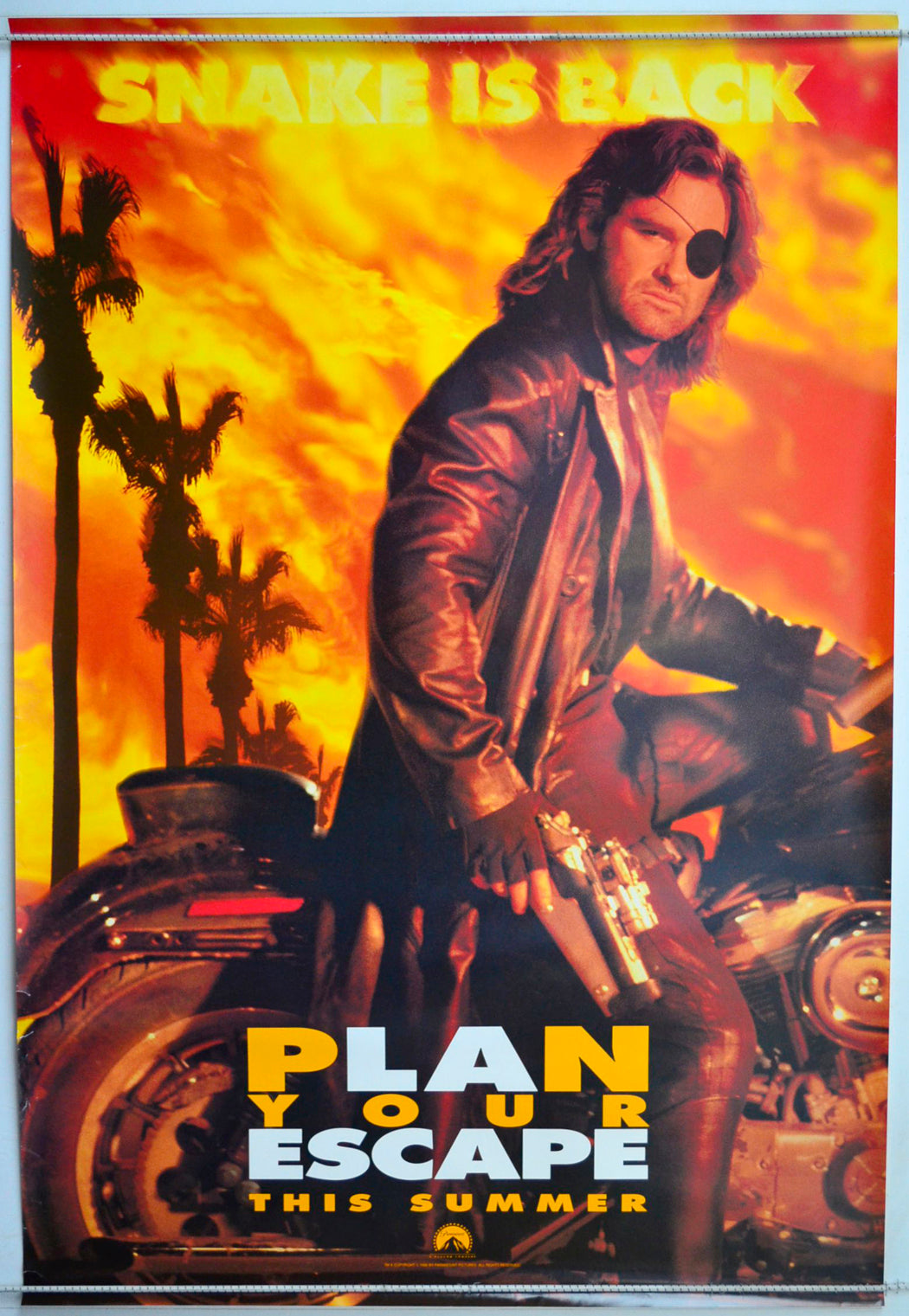 Escape From L.A.  (Teaser / Advance Version)   Original One Sheet Poster - Movie Poster