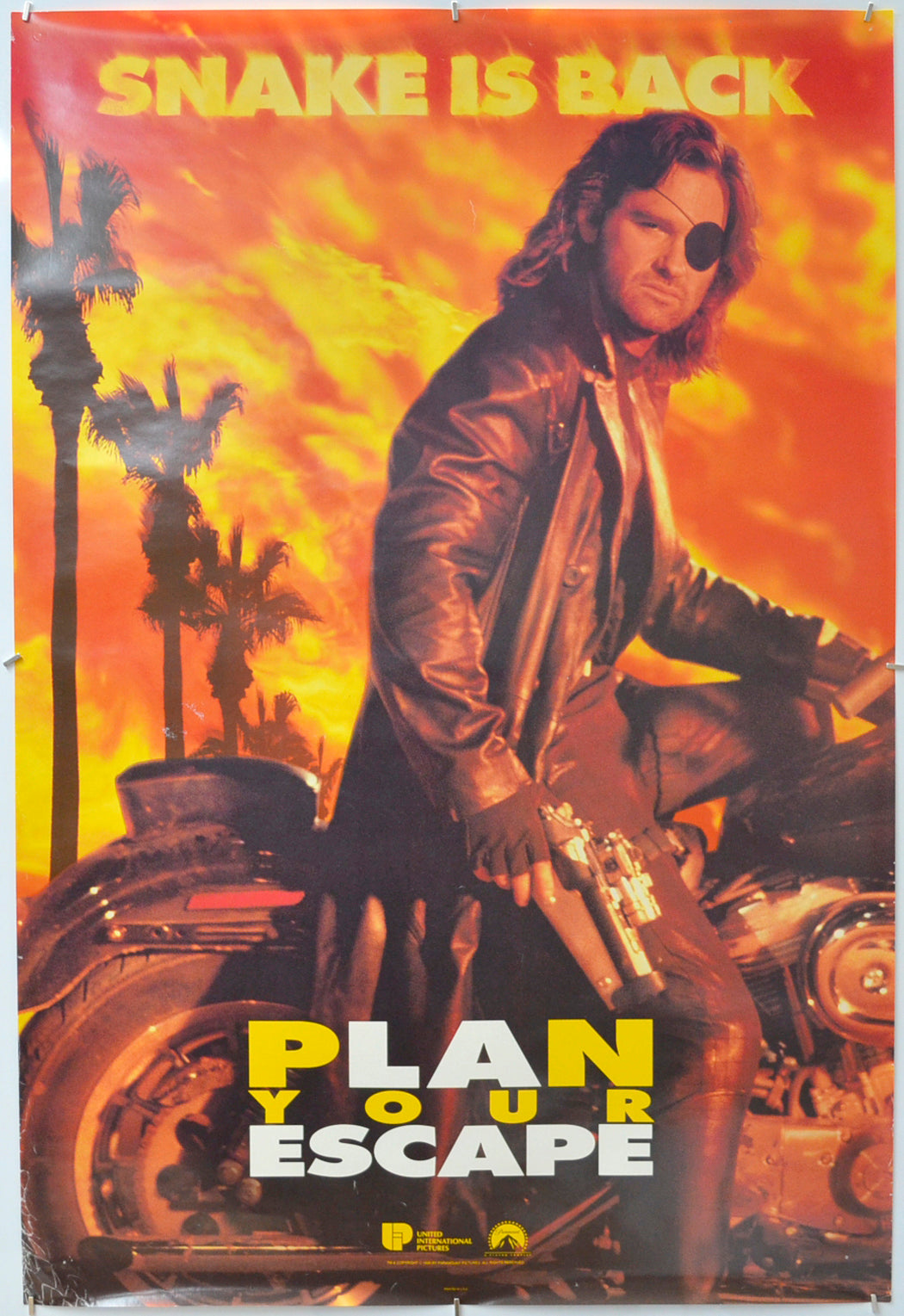 Escape From L.A. (Teaser / Advance Version) Original One Sheet Poster - Film Poster - Movie Poster