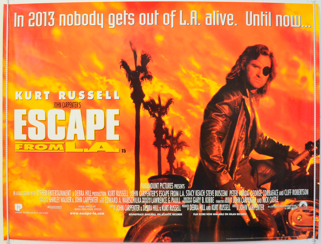 Escape From L.A Original British Quad Poster - Film Poster - Movie Poster 