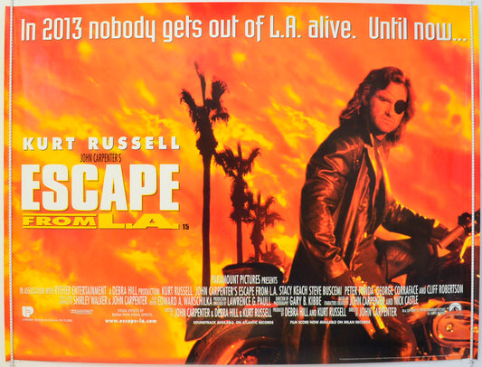 Escape From L.A Original British Quad Poster - Film Poster - Movie Poster 