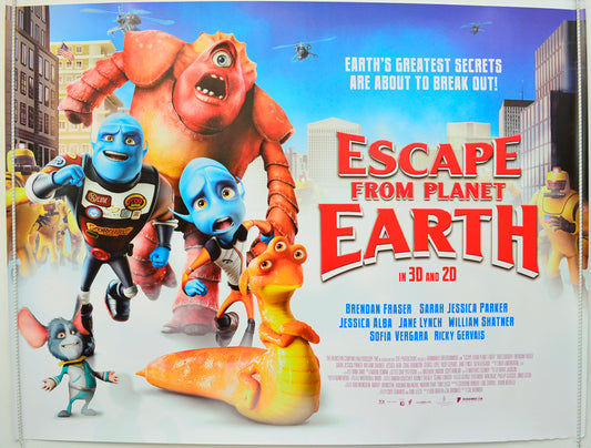 Escape From Planet Earth Original Quad Poster - Film Poster - Movie Poster  