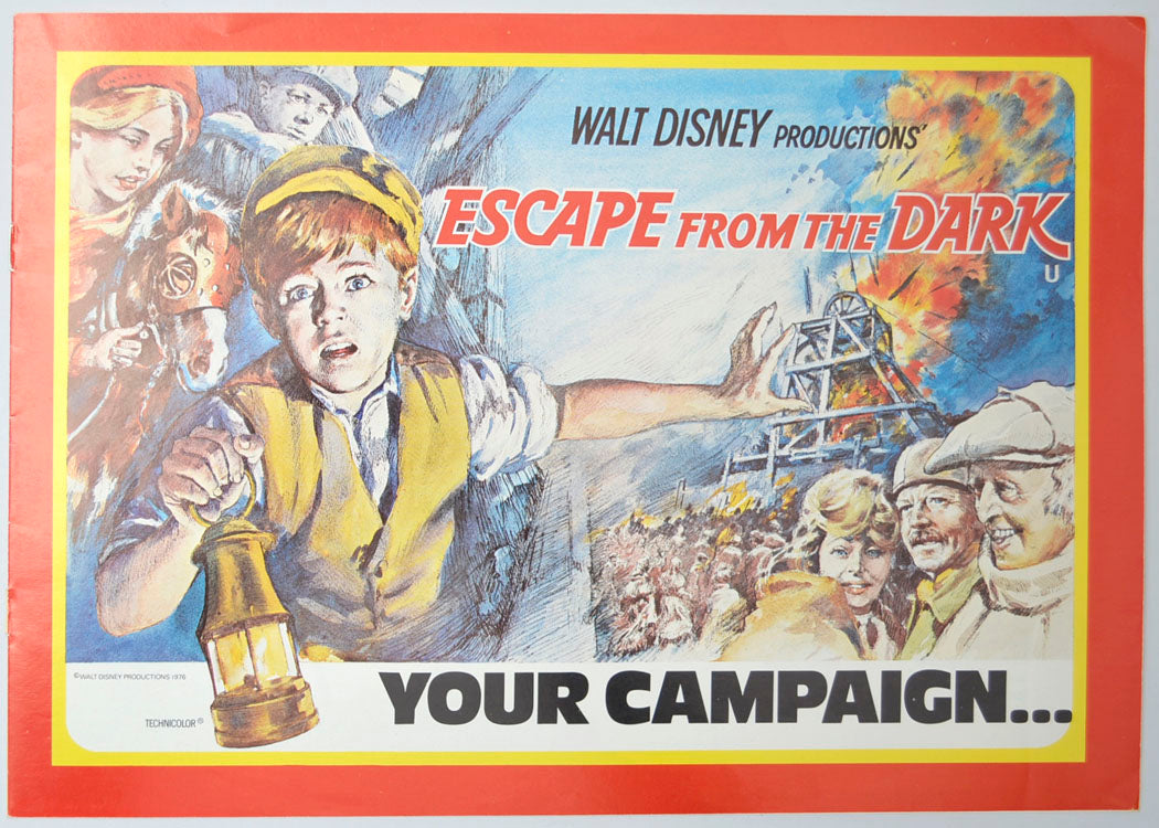 Escape From The Dark Original 8 Page Cinema Exhibitors Campaign Press Book (UK)