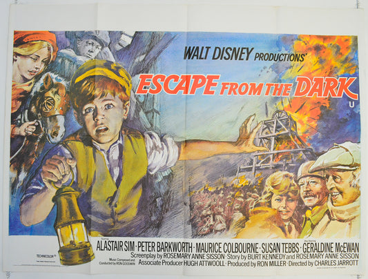 Escape From The Dark Original Quad Poster - Film Poster - Movie Poster  