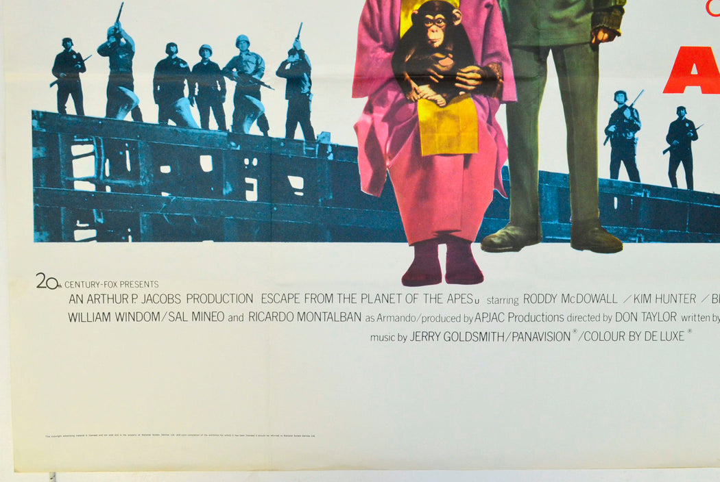 ESCAPE FROM THE PLANET OF THE APES (Bottom Left) Cinema Quad Movie Poster 