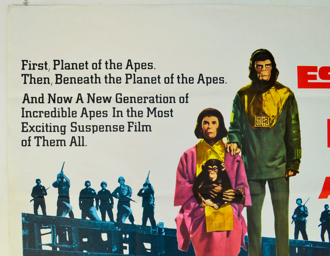 ESCAPE FROM THE PLANET OF THE APES (Top Left) Cinema Quad Movie Poster 