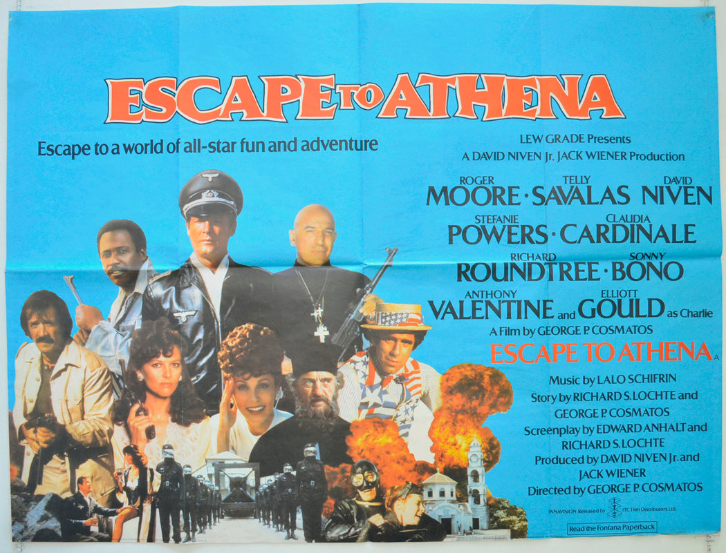 Escape To Athena  Original British Quad Poster - Film Poster - Movie Poster 