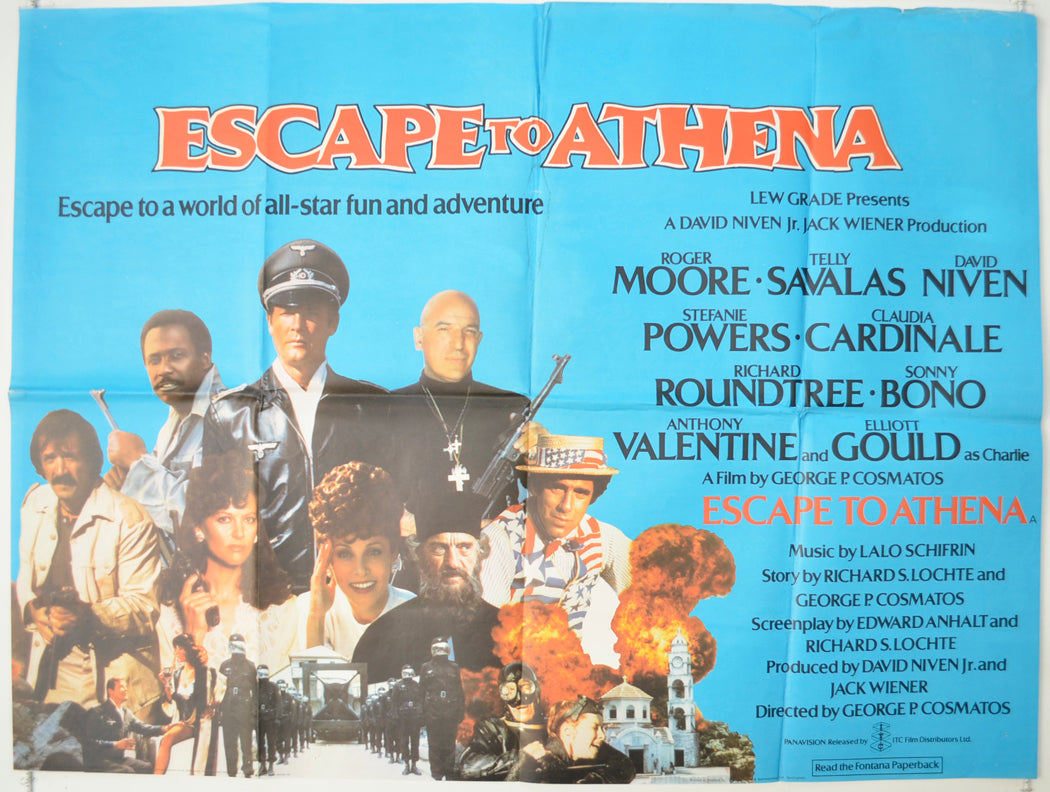 Escape To Athena   Original Quad Poster - Film Poster - Movie Poster 