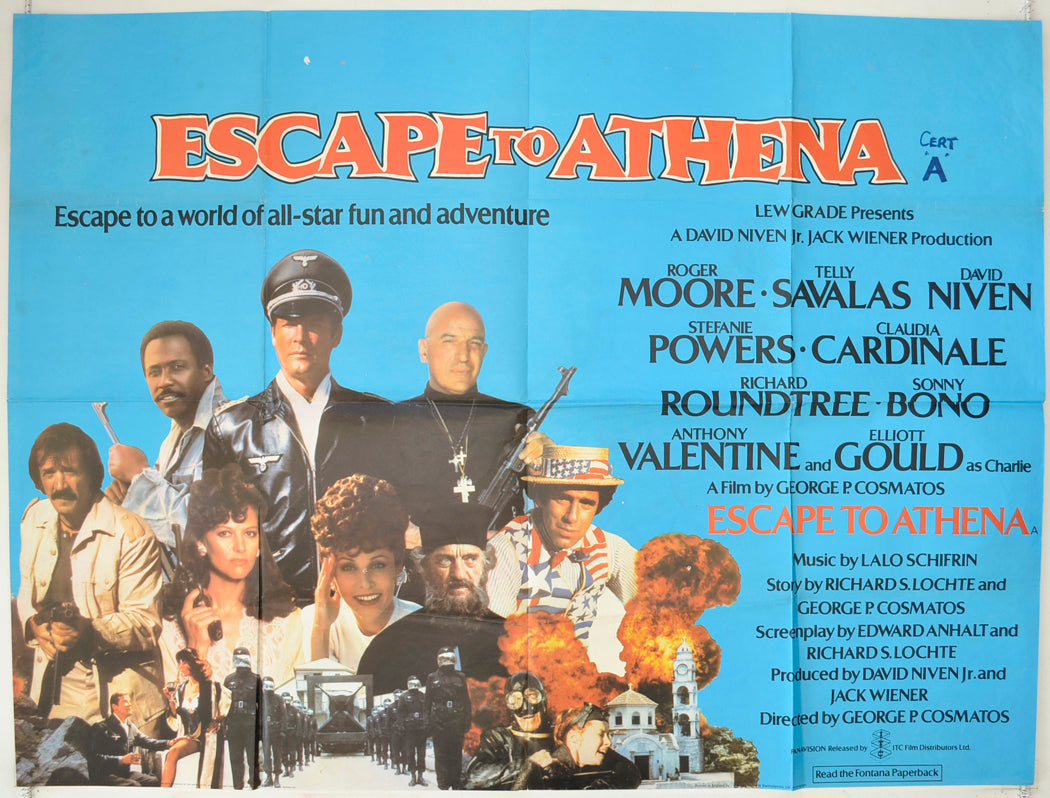 Escape To Athena Original Quad Poster - Film Poster - Movie Poster  