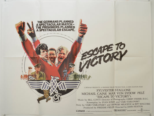 Escape To Victory   Original Quad Poster - Film Poster - Movie Poster 