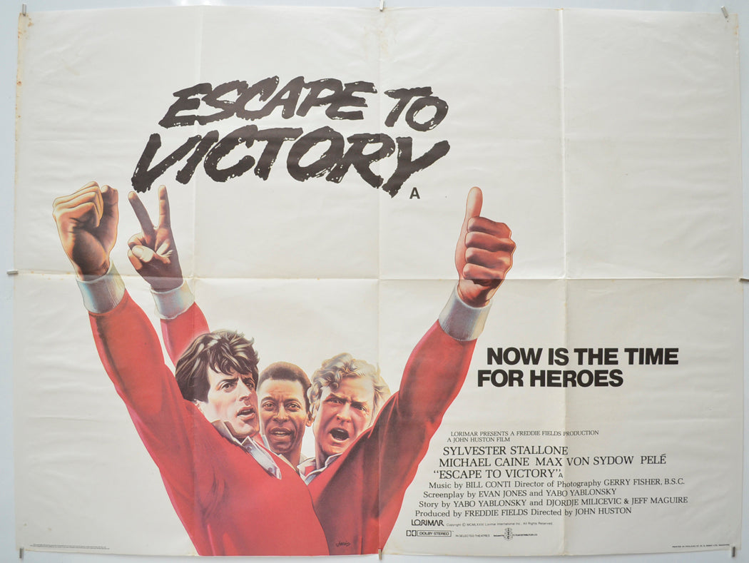 Escape To Victory (Teaser / Advance Version) Original Quad Poster - Film Poster - Movie Poster