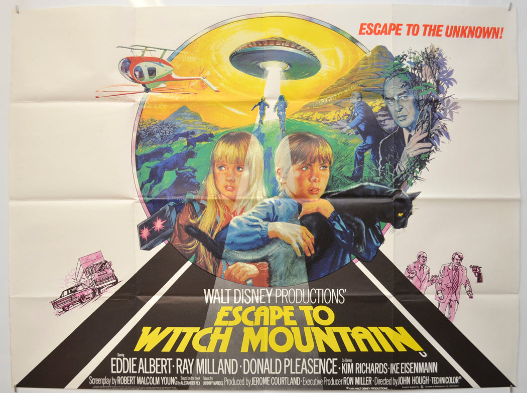 Escape To Witch Mountain Original Quad Poster - Film Poster - Movie Poster  