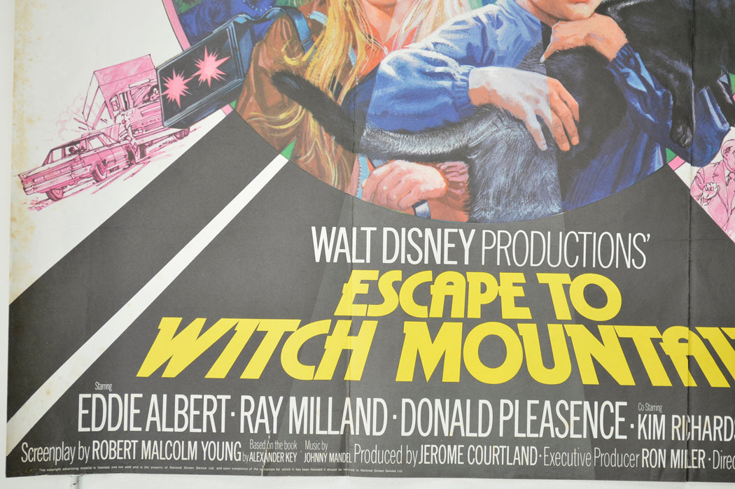 ESCAPE TO WITCH MOUNTAIN / THE CASTAWAY COWBOY (Bottom Left) Cinema Quad Movie Poster 