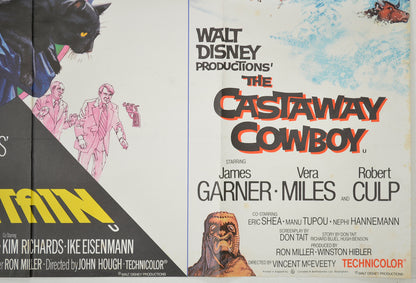 ESCAPE TO WITCH MOUNTAIN / THE CASTAWAY COWBOY (Bottom Right) Cinema Quad Movie Poster 