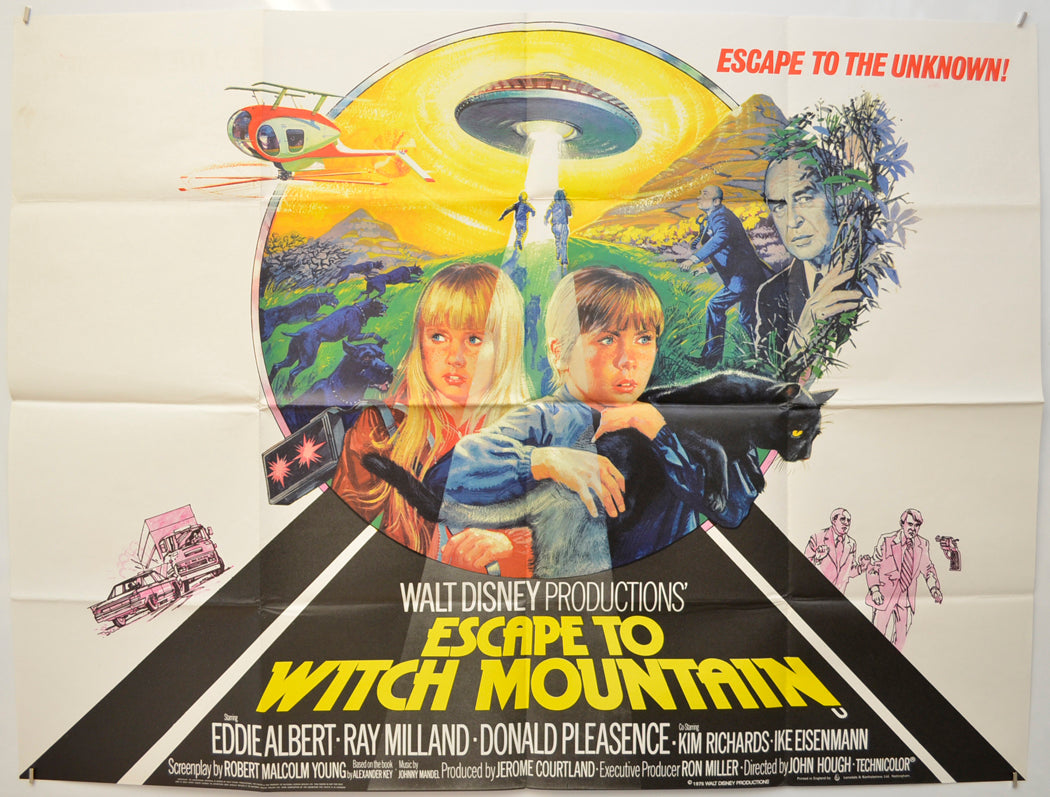 Escape To Witch Mountain Original Quad Poster - Film Poster - Movie Poster