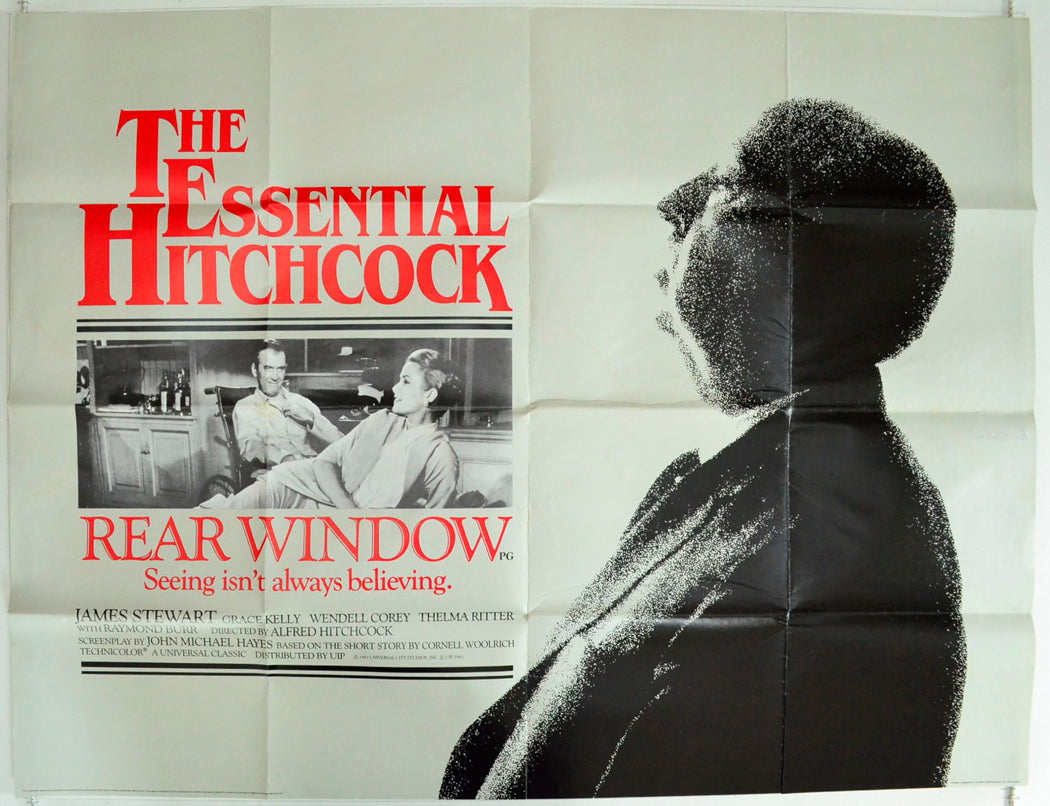 Rear Window   (The Essential Hitchcock 1983 re-release poster)   Original British Quad Poster - Film Poster - Movie Poster 