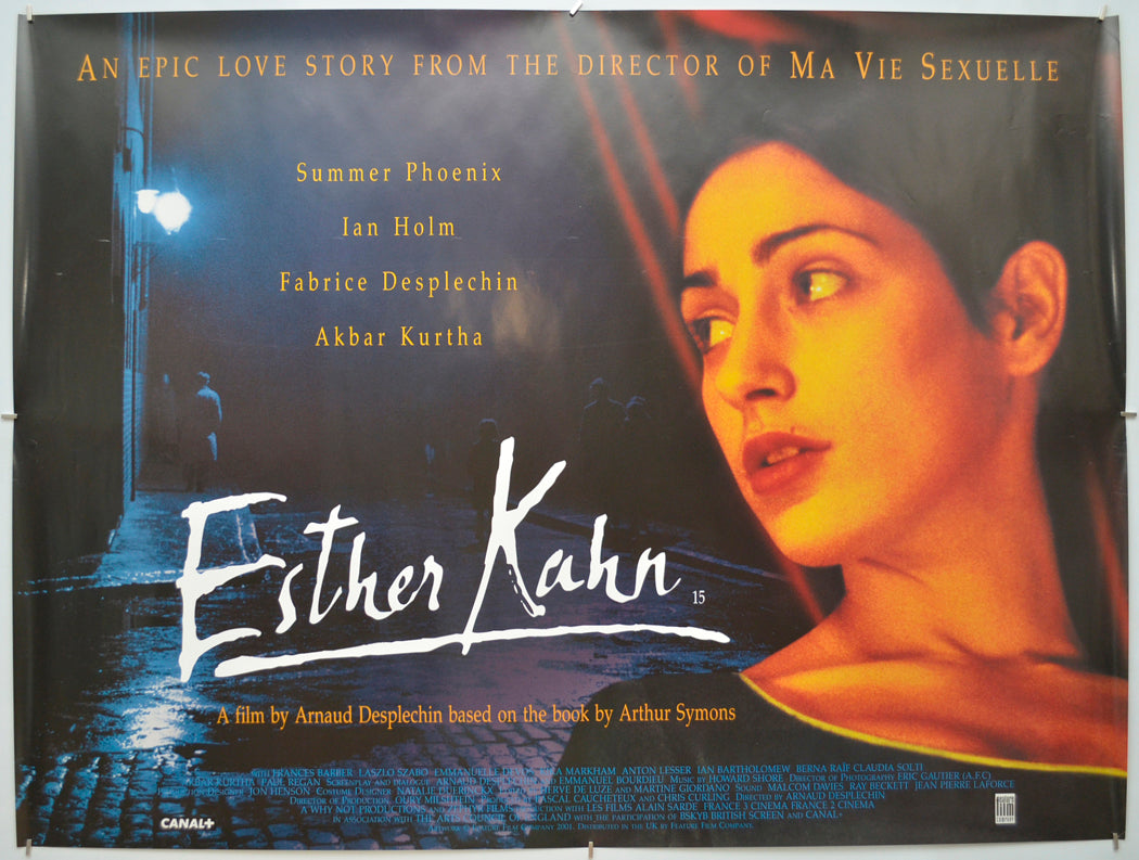 Esther Kahn Original Quad Poster - Film Poster - Movie Poster