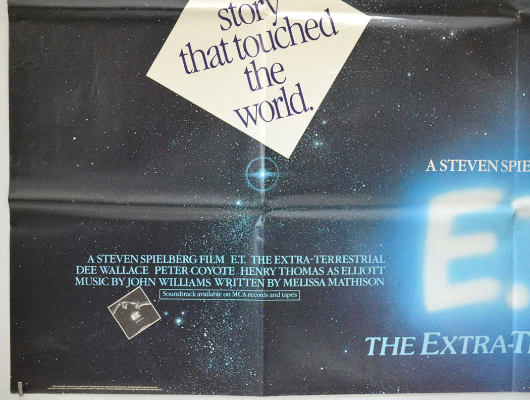 E.T. THE EXTRA TERRESTRIAL (Bottom Left) Cinema Quad Movie Poster 