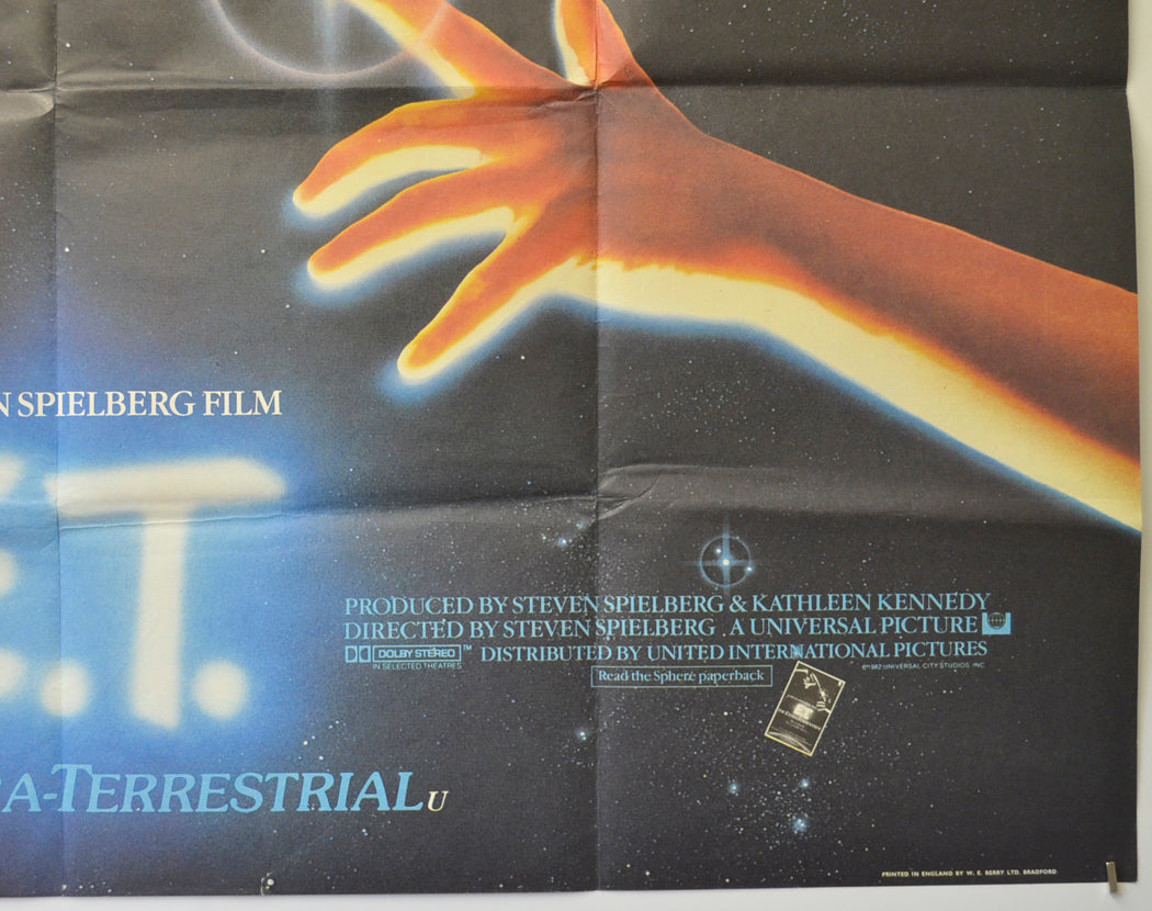 E.T. THE EXTRA TERRESTRIAL (Bottom Right) Cinema Quad Movie Poster 