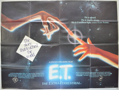 E.T. The Extra Terrestrial Original Quad Poster - Film Poster - Movie Poster