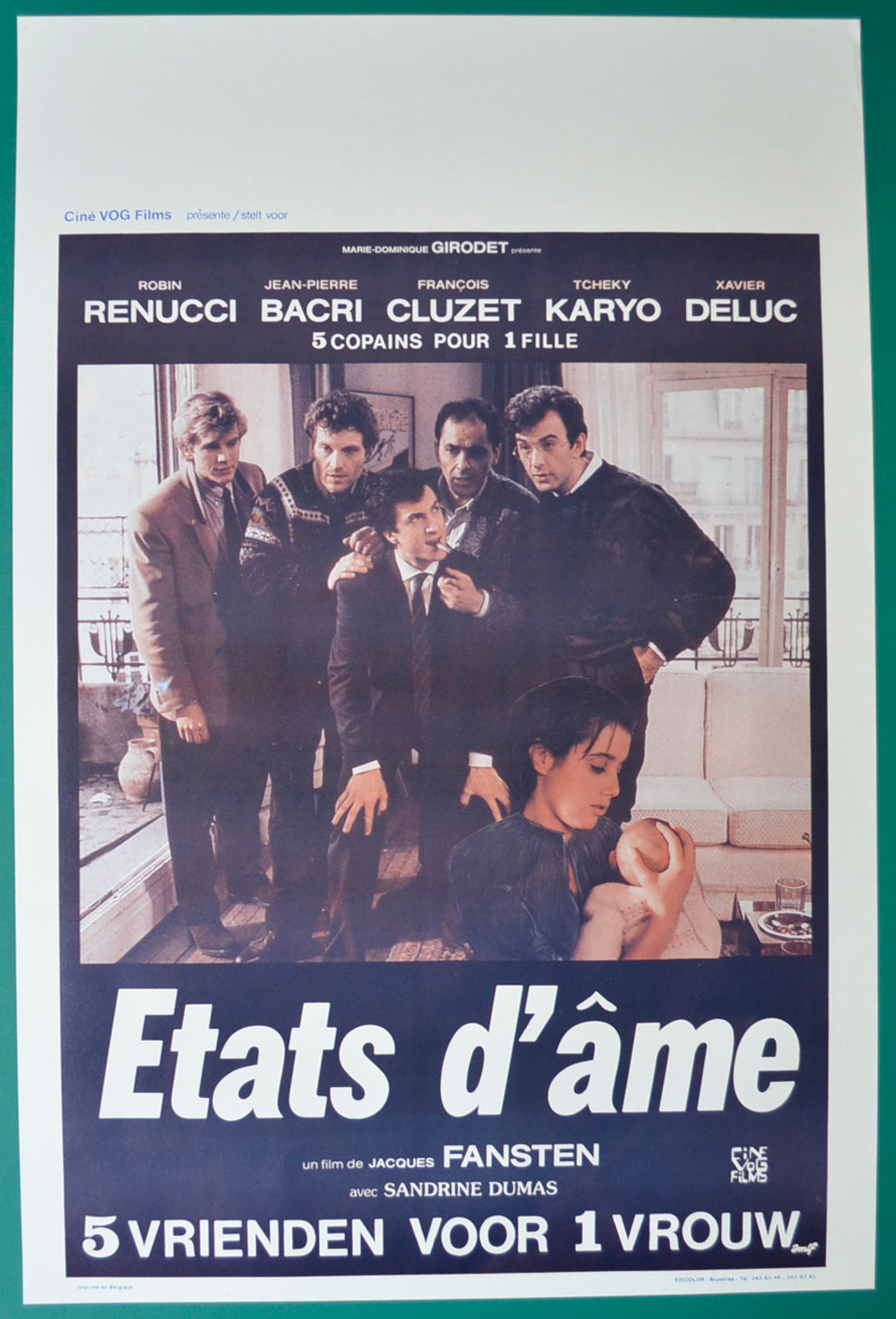 États d'âme  Original Belgian Poster - Film Poster - Movie Poster