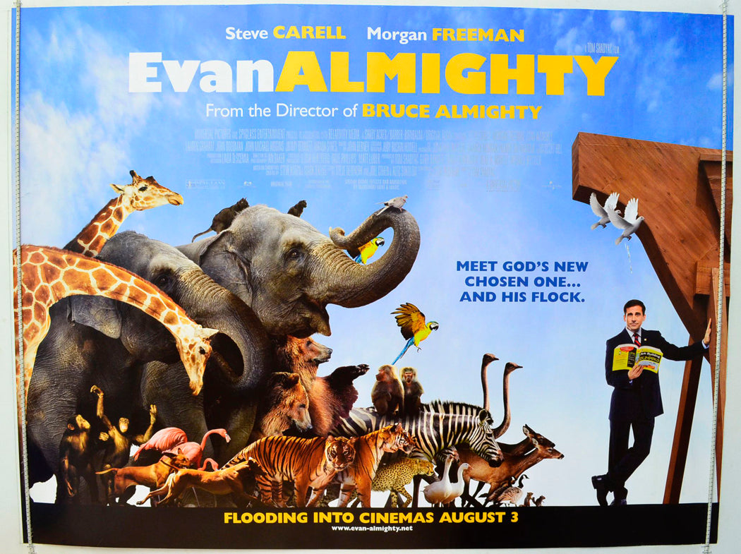 Evan Almighty   (Teaser / Advance Version) Original British Quad Poster - Film Poster - Movie Poster