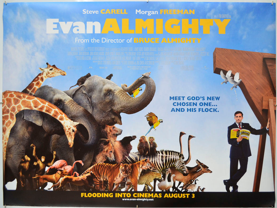 Evan Almighty (Teaser / Advance Version) Original Quad Poster - Film Poster - Movie Poster