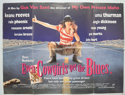 Even Cowgirls Get The Blues Original Quad Poster - Film Poster - Movie Poster