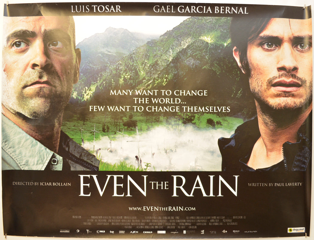 Even the Rain (a.k.a. También la lluvia)  Original Quad Poster - Film Poster - Movie Poster