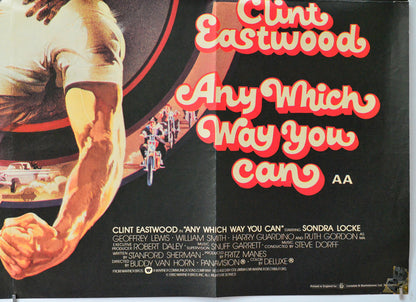 Every Which Way But Loose / Any Which Way You Can (Bottom Right) Cinema Quad Movie Poster 