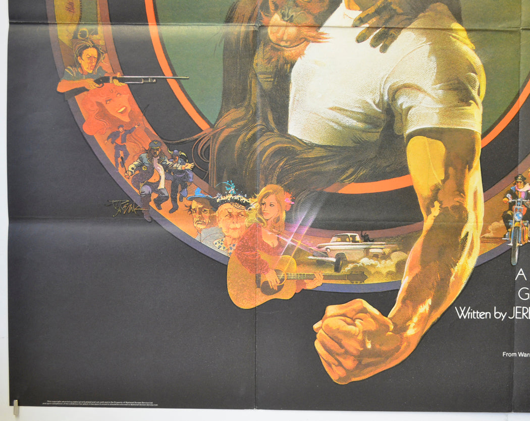 EVERY WHICH WAY BUT LOOSE (Bottom Left) Cinema Quad Movie Poster 