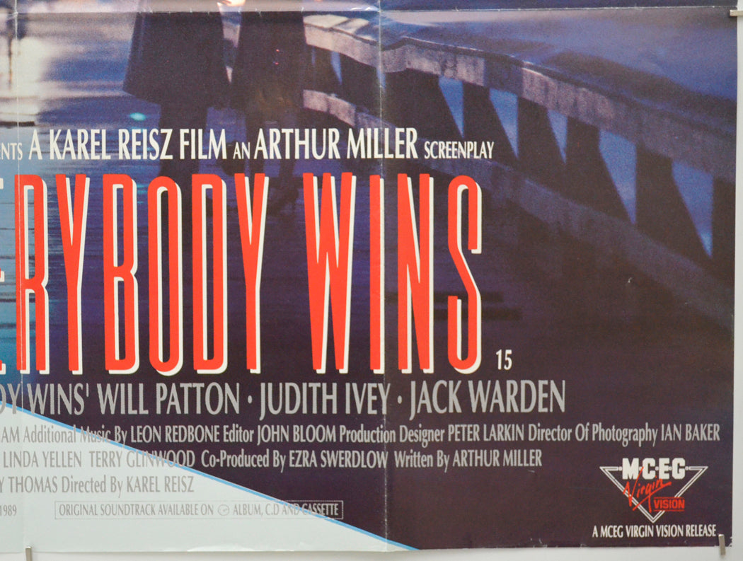 EVERYBODY WINS (Bottom Right) Cinema Quad Movie Poster 