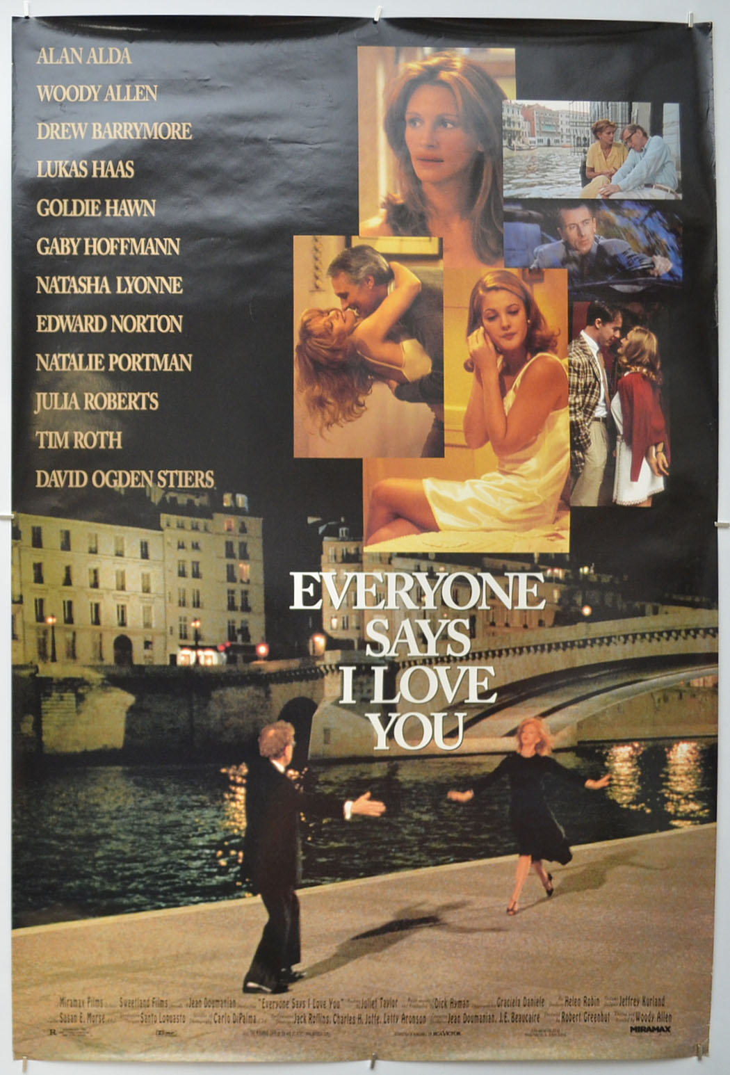 Everyone Says I Love You  Original One Sheet Poster - Film Poster - Movie Poster