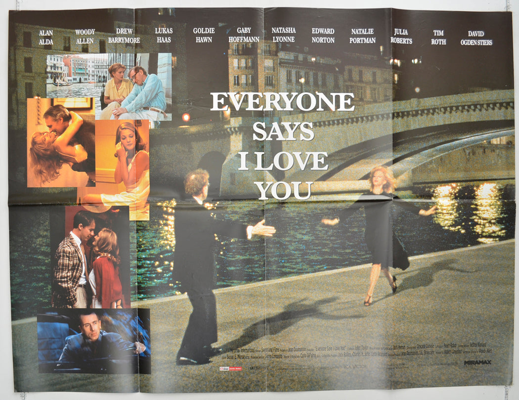 Everyone Says I Love You Original Quad Poster - Film Poster - Movie Poster  