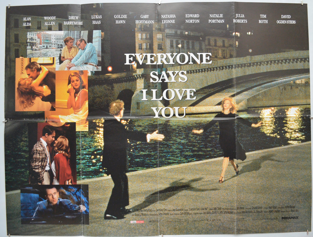 Everyone Says I Love You Original Quad Poster - Film Poster - Movie Poster