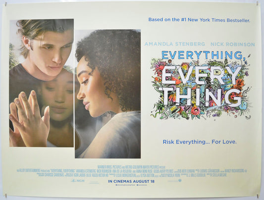 Everything, Everything  Original Quad Poster - Film Poster - Movie Poster